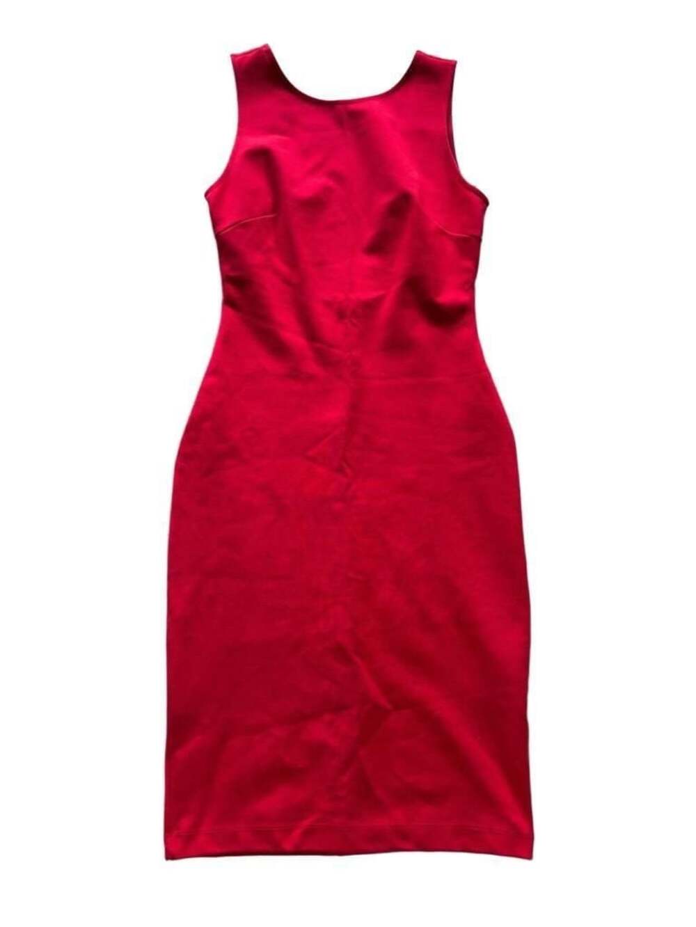 Lulus Red Scoop Neck Backless Bodycon Midi Dress KD8670BLU